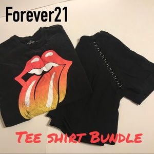 Rolling Stone and Metal ring Tee Shirt Bundle